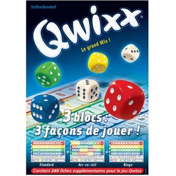 Qwixx Recharge Bloc De Score 3x80 fiches Gigamic
