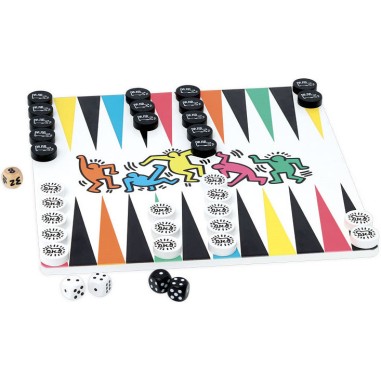 Jeu de dames et backgammon Keith Haring - Vilac