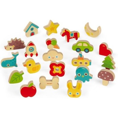 Jeu de reconnaissance tactile - : jouets, déco, puériculture - Janod