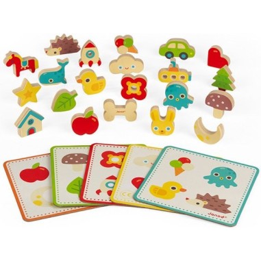 Jeu de reconnaissance tactile - : jouets, déco, puériculture - Janod