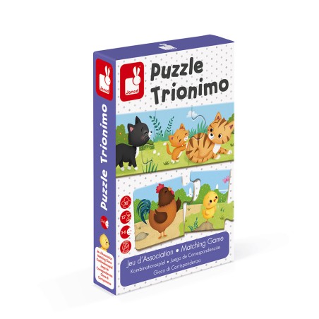 Puzzle Trionimo - 30 pcs - Un jeu - Janod Puzzle Trionimo - 30 pcs - Un jeu - Janod