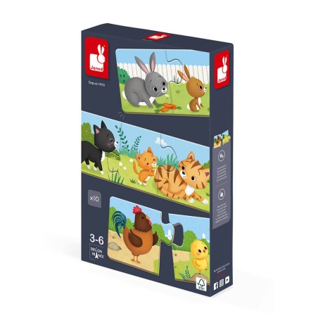 Puzzle Trionimo - 30 pcs - Un jeu - Janod Puzzle Trionimo - 30 pcs - Un jeu - Janod