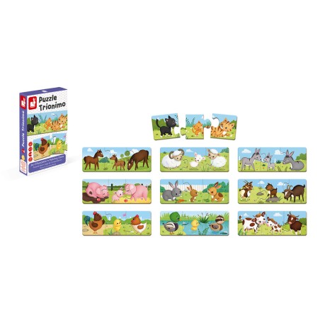 Puzzle Trionimo - 30 pcs - Un jeu - Janod Puzzle Trionimo - 30 pcs - Un jeu - Janod