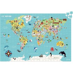 Puzzle carte du monde Ingela P. Arrhenius - Puzzle éducatif - Vilac