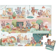 Puzzle Une Journée - 24 pcs - Un jeu - Janod 2