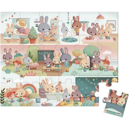 Puzzle Une Journée - 24 pcs - Un jeu - Janod