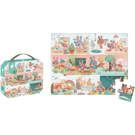 Puzzle Une Journée - 24 pcs - Un jeu - Janod