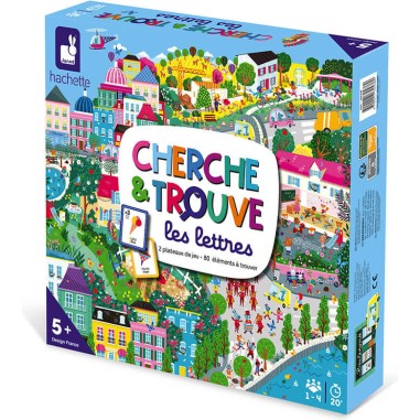 Cherche et trouve Les lettres - Jeu de société enfant - Janod