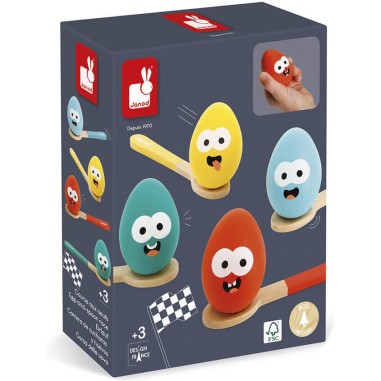 Course aux œufs - Jeu plein air enfant, anniversaire enfant - Janod