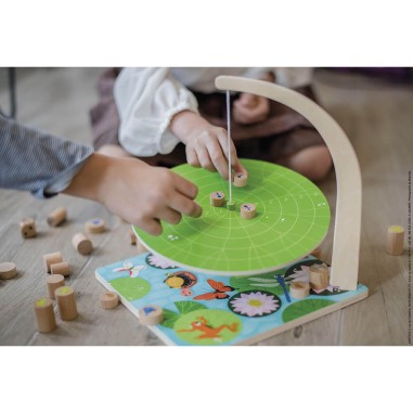 Jeu d'adresse - Jeu de société bois carton pour enfant dès 6 ans - Janod