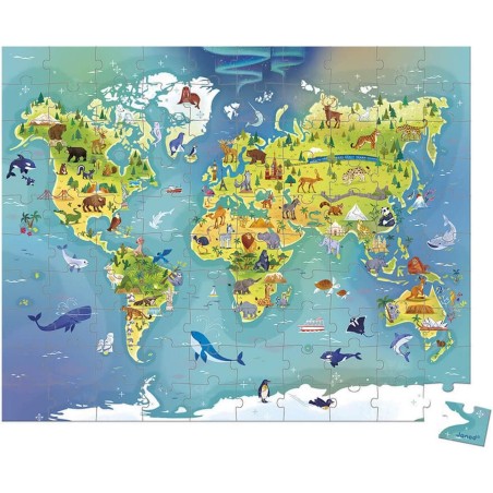 Puzzle 100 pieces - Puzzle enfant 6 ans, jouet enfant 6 ans - Janod