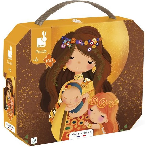 Puzzle 100 pièces : Valisette : Inspiré de Klimt Janod