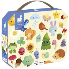 Puzzle bébé, puzzle animaux, puzzle 20 pièces - Janod
