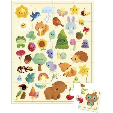 Puzzle bébé, puzzle animaux, puzzle 20 pièces - Janod