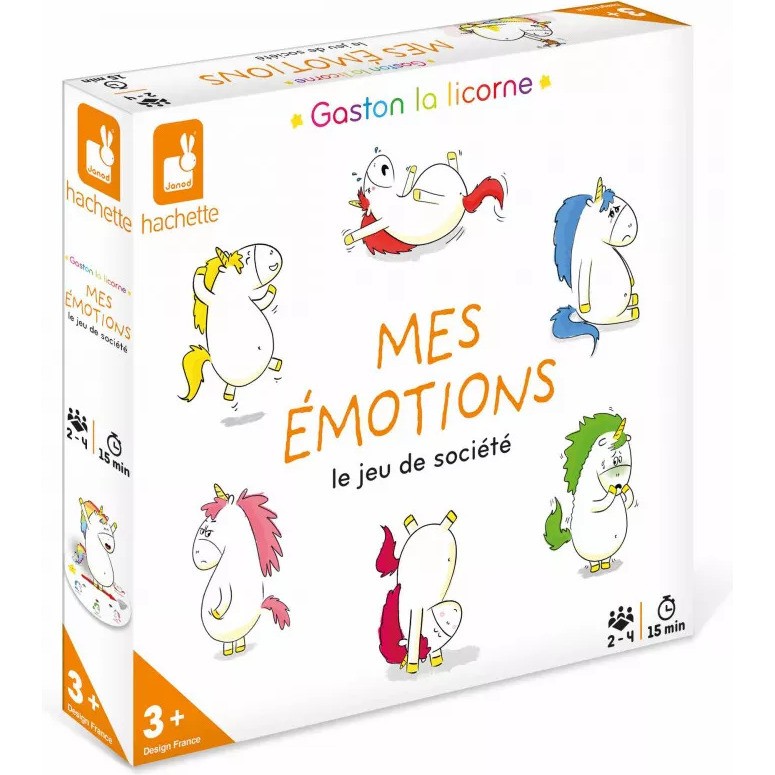 Jeu Gaston la licorne Mes émotions Janod