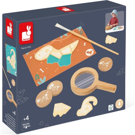 Jeu fouille dinosaure - Fossiles dino pour enfant dès 4 ans - Janod Jeu fouille dinosaure - Fossiles dino pour enfant dès 4 ans - Janod