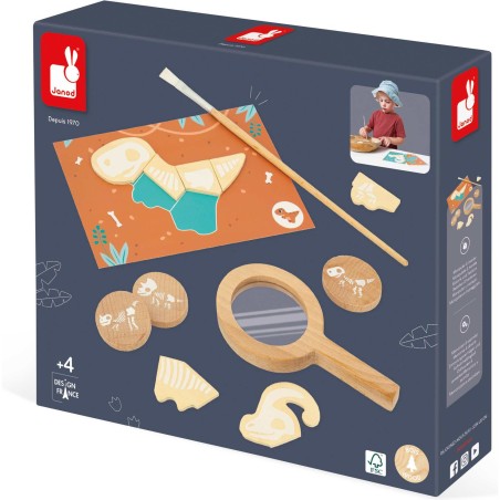 Jeu fouille dinosaure - Fossiles dino pour enfant dès 4 ans - Janod Jeu fouille dinosaure - Fossiles dino pour enfant dès 4 ans - Janod