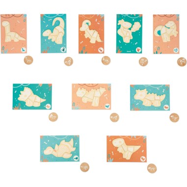 Jeu fouille dinosaure - Fossiles dino pour enfant dès 4 ans - Janod