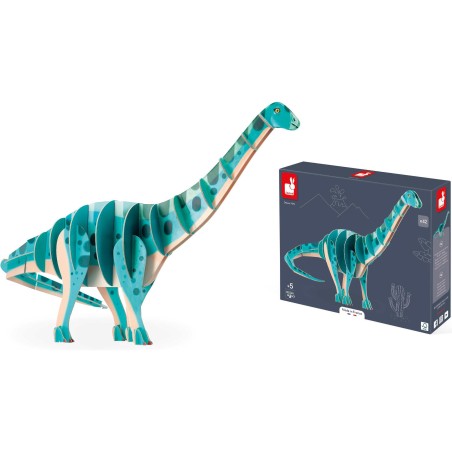 Puzzle dinosaure 3D - Diplodocus, pour enfant dès 5 ans - Janod