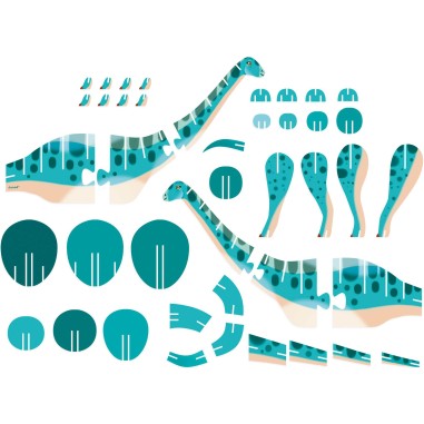Puzzle dinosaure 3D - Diplodocus, pour enfant dès 5 ans - Janod