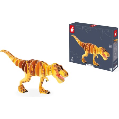 Puzzle dinosaure 3D -rex, pour enfant dès 5 ans - Janod Puzzle dinosaure 3D -rex, pour enfant dès 5 ans - Janod