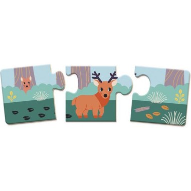 Puzzle Animaux Les Empreintes Wwf - Janod