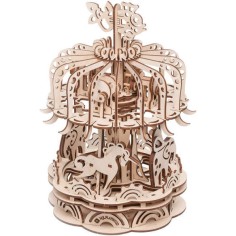 Carrousel petit modèle - maquette 3D mobile en bois - Mr. Playwood