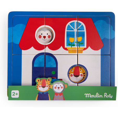 Puzzle 3 niveaux Les Popipop - Moulin Roty