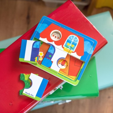 Puzzle 3 niveaux Les Popipop - Moulin Roty