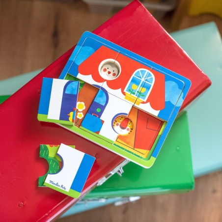 Puzzle 3 niveaux Les Popipop - Moulin Roty