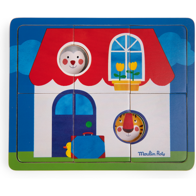 Puzzle 3 niveaux Les Popipop - Moulin Roty