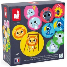 Jeu de mémo pour enfant 2 ans, jeu de société émotions - Janod