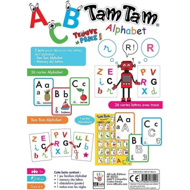 Tam Tam - Coffret Alphabet - Jeux de société - Ab Ludis Editions
