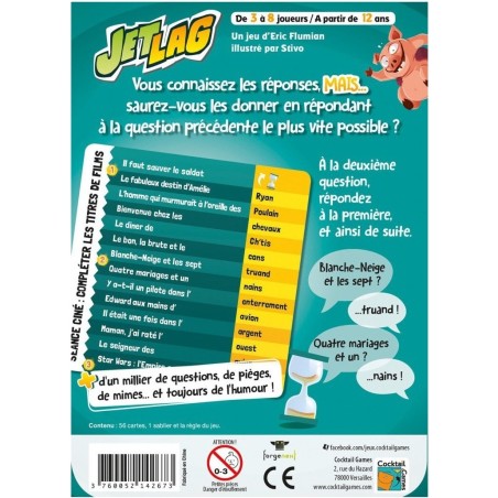 Jet Lag - Jeu de société - Cocktail Games