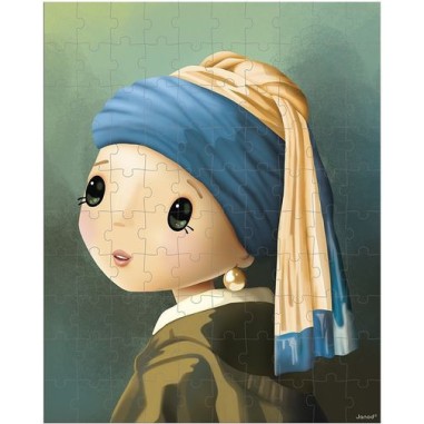 Puzzle Inspiré de Vermeer 100 pièces : Puzzles 50 à 149 pièces - Janod