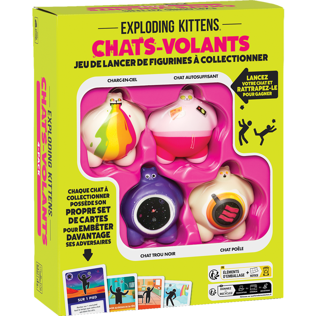 Chatsvolants 4pack Exploding Kittens