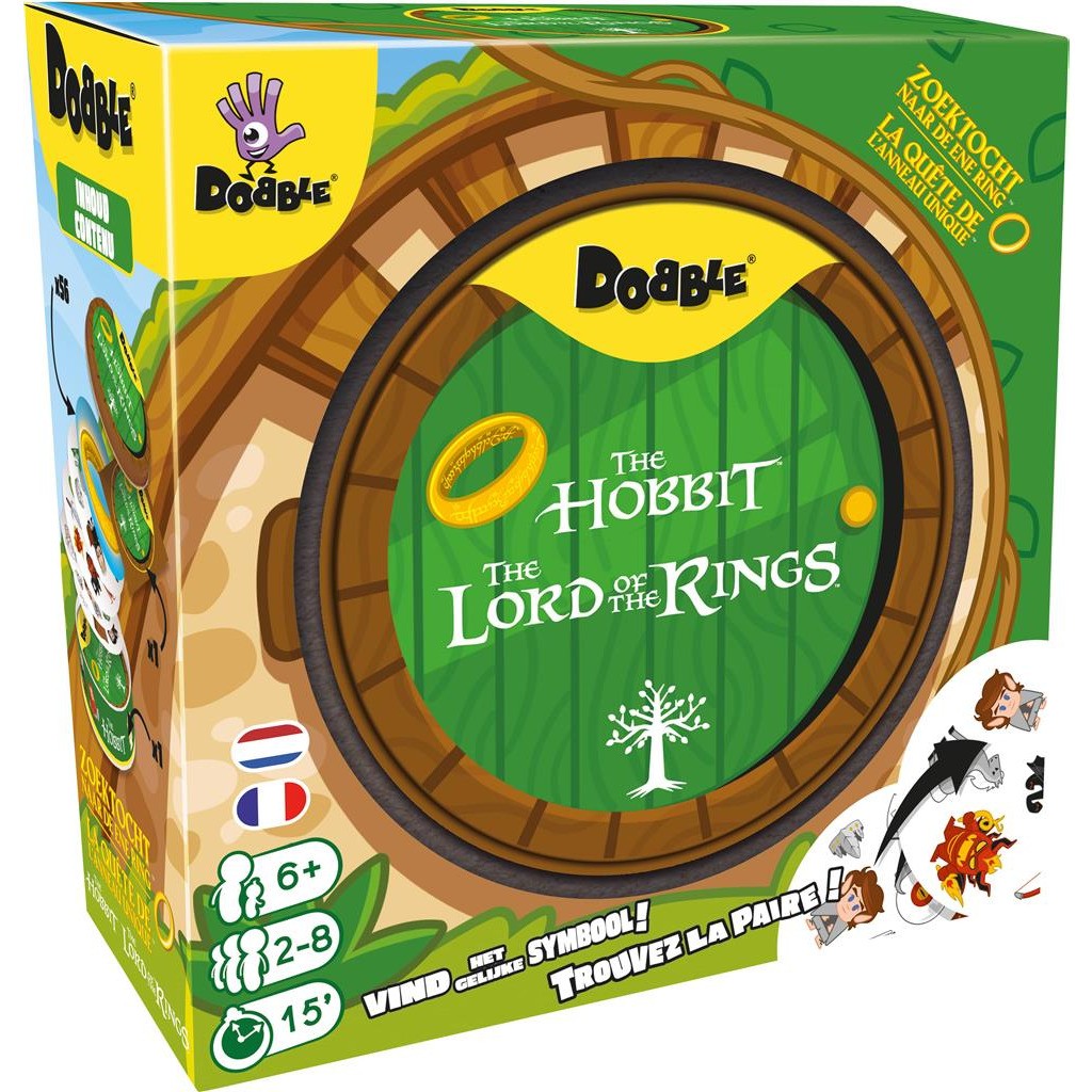 Dobble : Seigneur des Anneaux Le Hobbit Asmodée