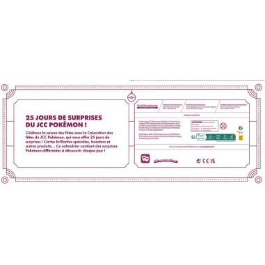 : Calendrier des fêtes 2025 - de l'avent - Pokémon