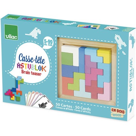 Astublok, Jeu casse-tête, Casse-tête en bois pour enfant - Vilac