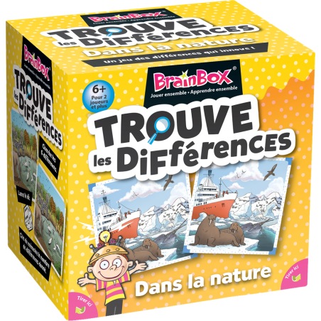 BrainBox: Trouve les Différences – dans la Nature - Jeux de société - Green Board Game Company - Asmodée