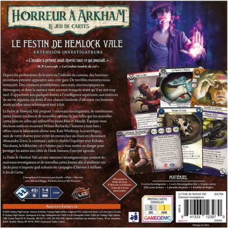 Horreur à Arkham Jce : Le Festin De Hemlock Vale - Extension Investigateurs - Jeux de société - Fantasy Flight Games