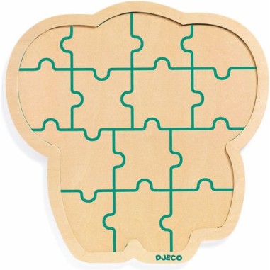 Puzzlo Éléphant - Puzzle en bois enfant - Djeco