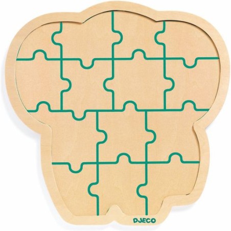 Puzzlo Éléphant - Puzzle en bois enfant - Djeco