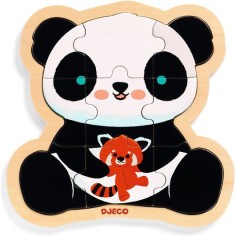 Puzzlo Panda - Puzzle en bois enfant - Djeco