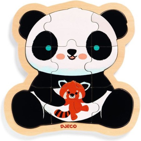 Puzzlo Panda - Puzzle en bois enfant - Djeco