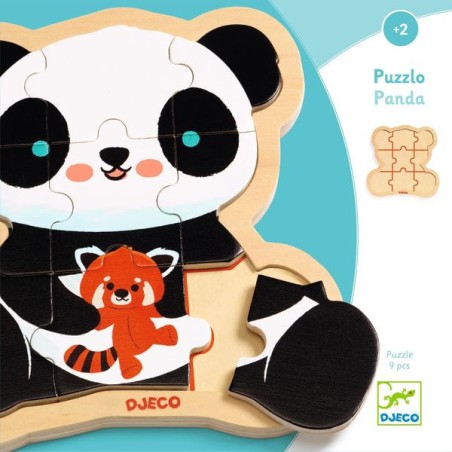 Puzzlo Panda - Puzzle en bois enfant - Djeco