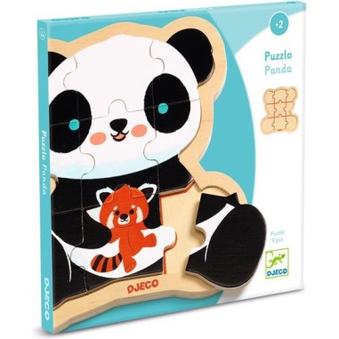 Puzzlo Panda - Puzzle en bois enfant - Djeco