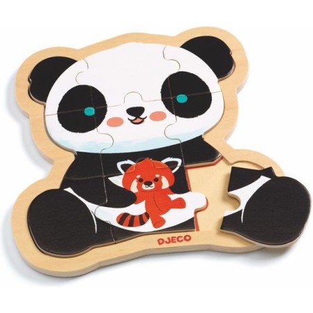 Puzzlo Panda - Puzzle en bois enfant - Djeco