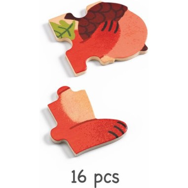 Puzzlo Nut - Puzzle en bois enfant - Djeco
