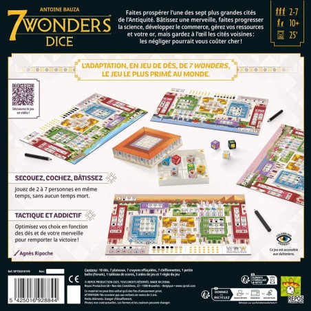 7 Wonders Dice - Jeux de société - Repos Production